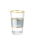 Madame Coco Chapelle Heike Platinum 4-Piece Coffee Side Glass Set – 100ml