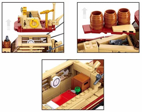 Sluban Catherine Fishing Boat M38-B1118 - 592 Piece Building Set