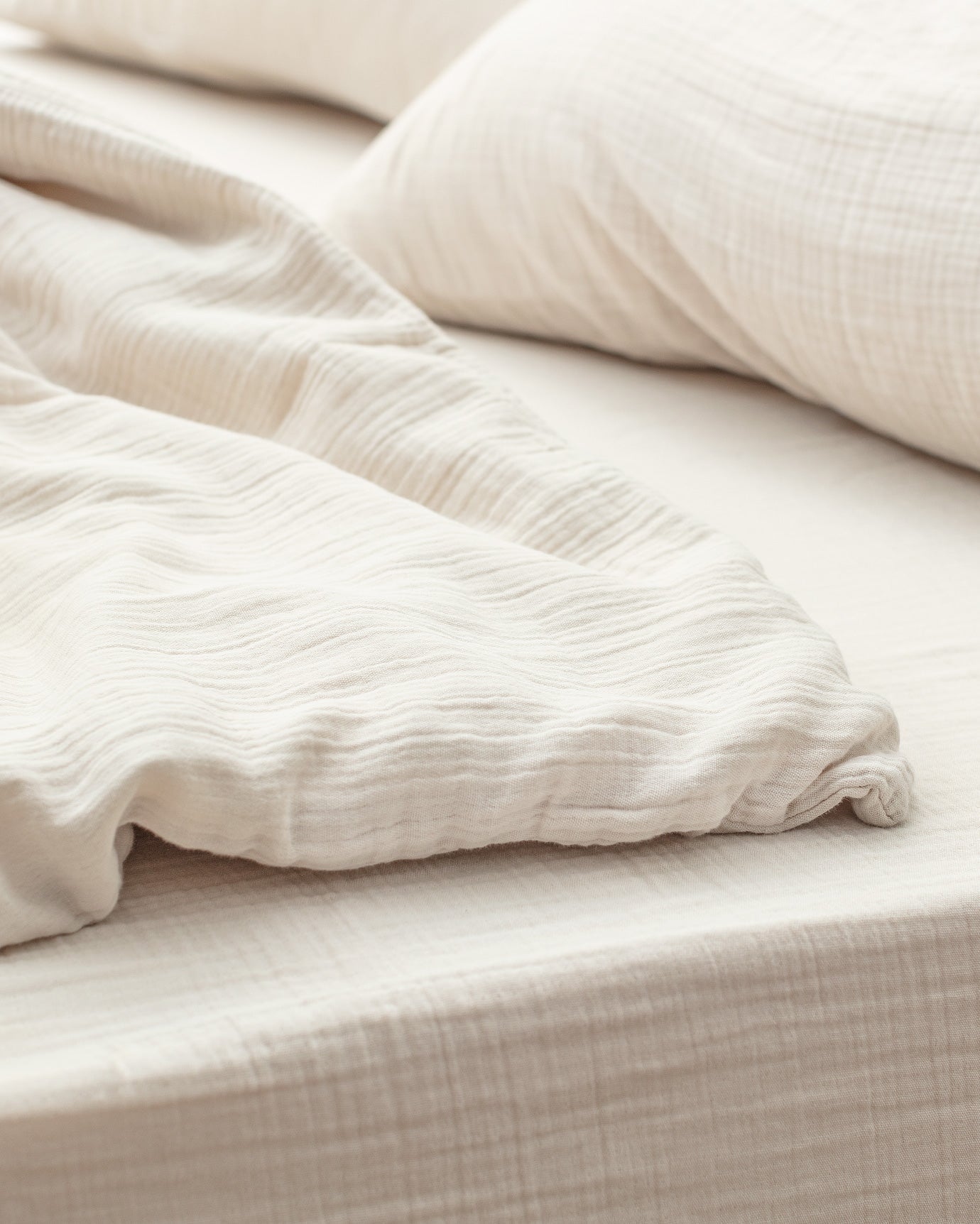 Marla Muslin Superking Size Duvet Cover Set - Fitted - Madame Coco JO