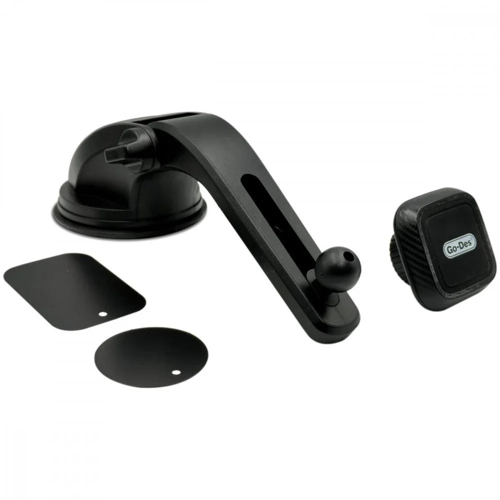 Go-Des Magnetic Car Phone Holder - Black