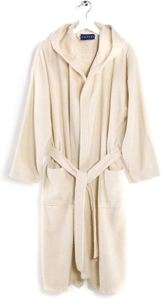 Caleffi Minorca Bathrobe XXXL - Beige Grey Soft & Cozy