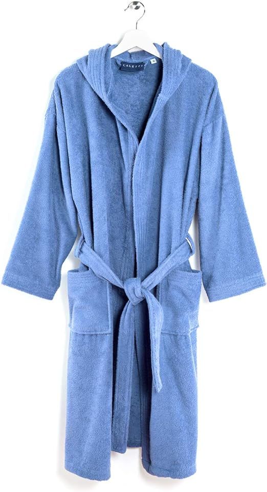 Caleffi Minorca Bathrobe L - Blue Soft & Elegant