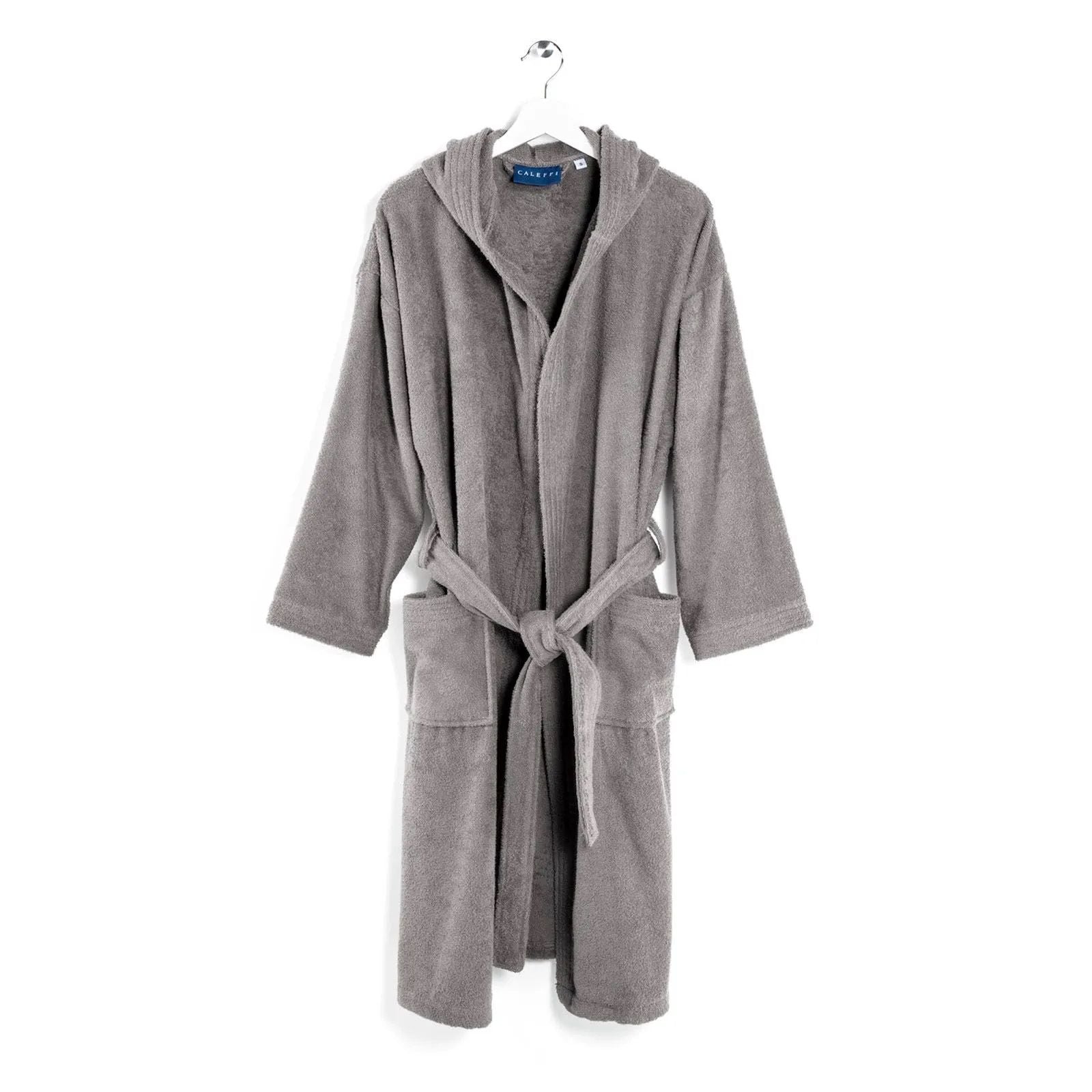 Caleffi Minorca Bathrobe L - Grey Soft & Elegant