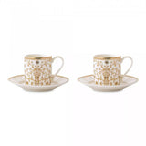 طقم فناجين قهوة 4 قطع 80 مل Pozzi Milano Golden