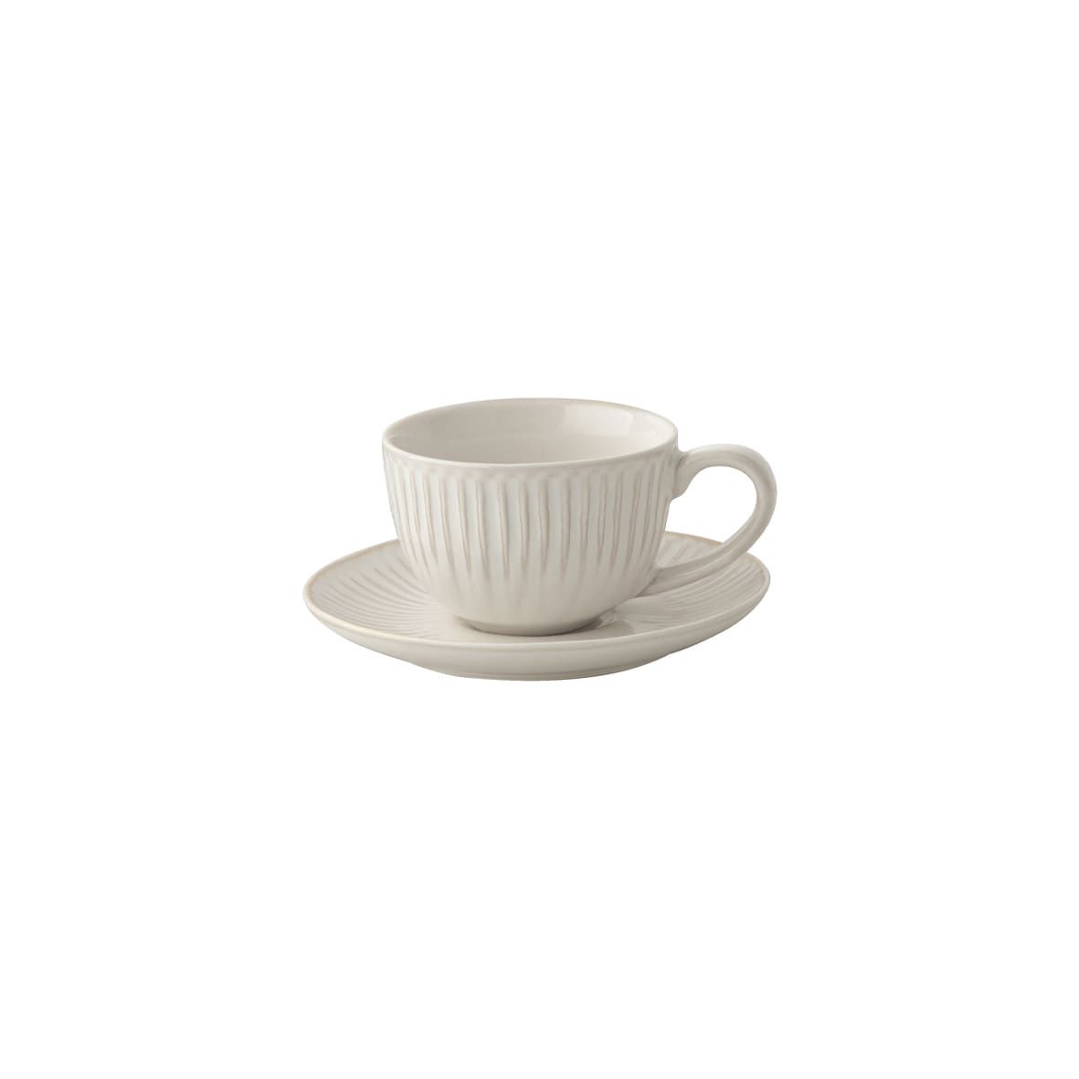 Easy Life Gallery 110ml Coffee Cup & Saucer Set – White