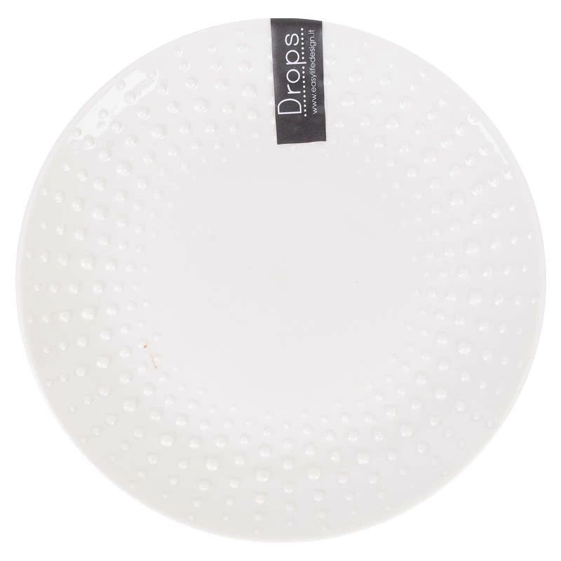 Easy Life Drops Side Plate – White Easy Life Drops Side Plate – White