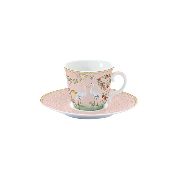 Easy Life Jardin De Reves Cup & Saucer Set 200ml - 2pcs