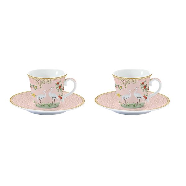 Easy Life Jardin De Reves Coffee Cups Set 80ml - 4pcs Easy Life Jardin De Reves Coffee Cups Set 80ml - 4pcs