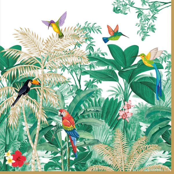 Easy Life Exotic Heaven 20-Piece Napkin Set - Multicolor