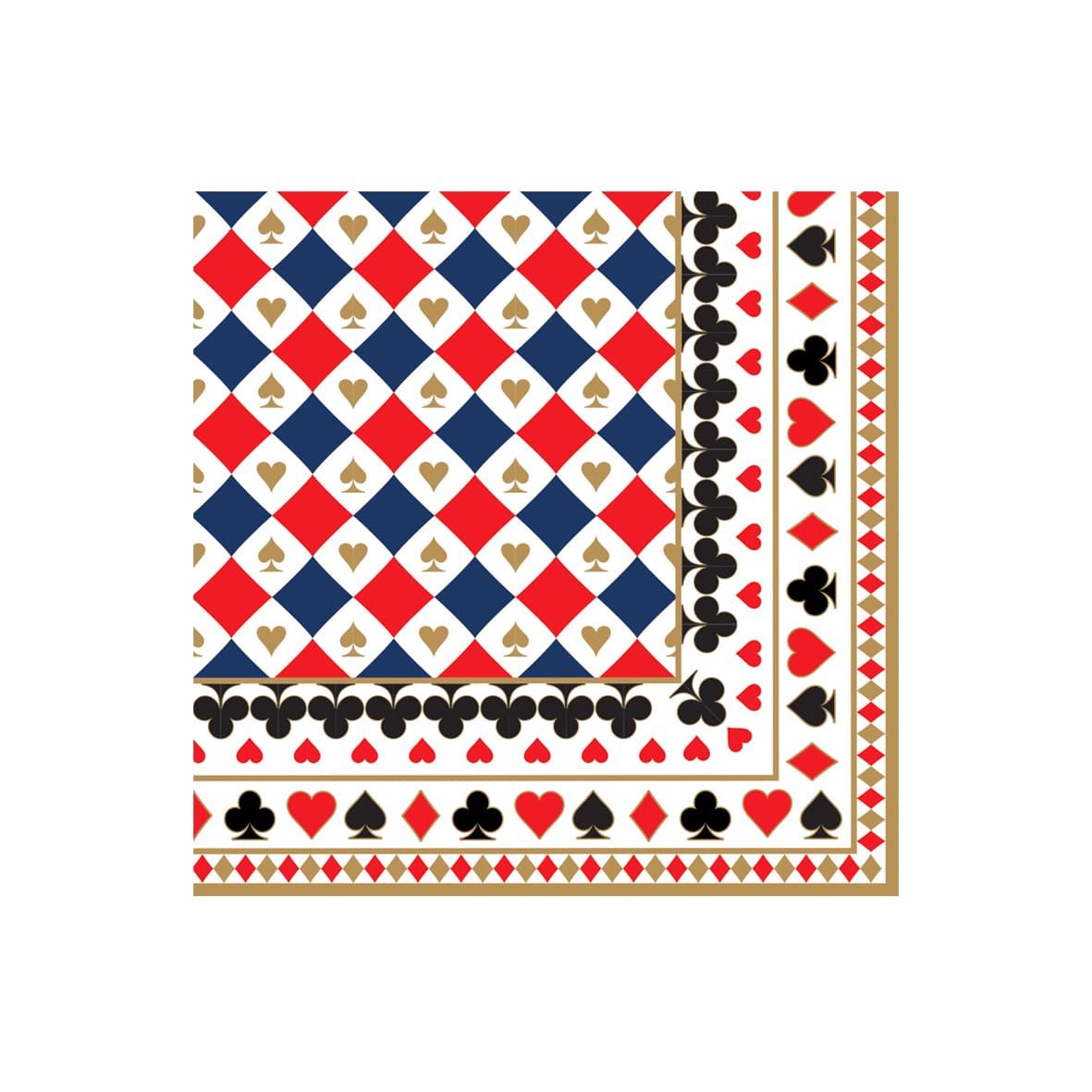 Easy Life Casino Royale 20-Piece Napkin Set - Multicolor