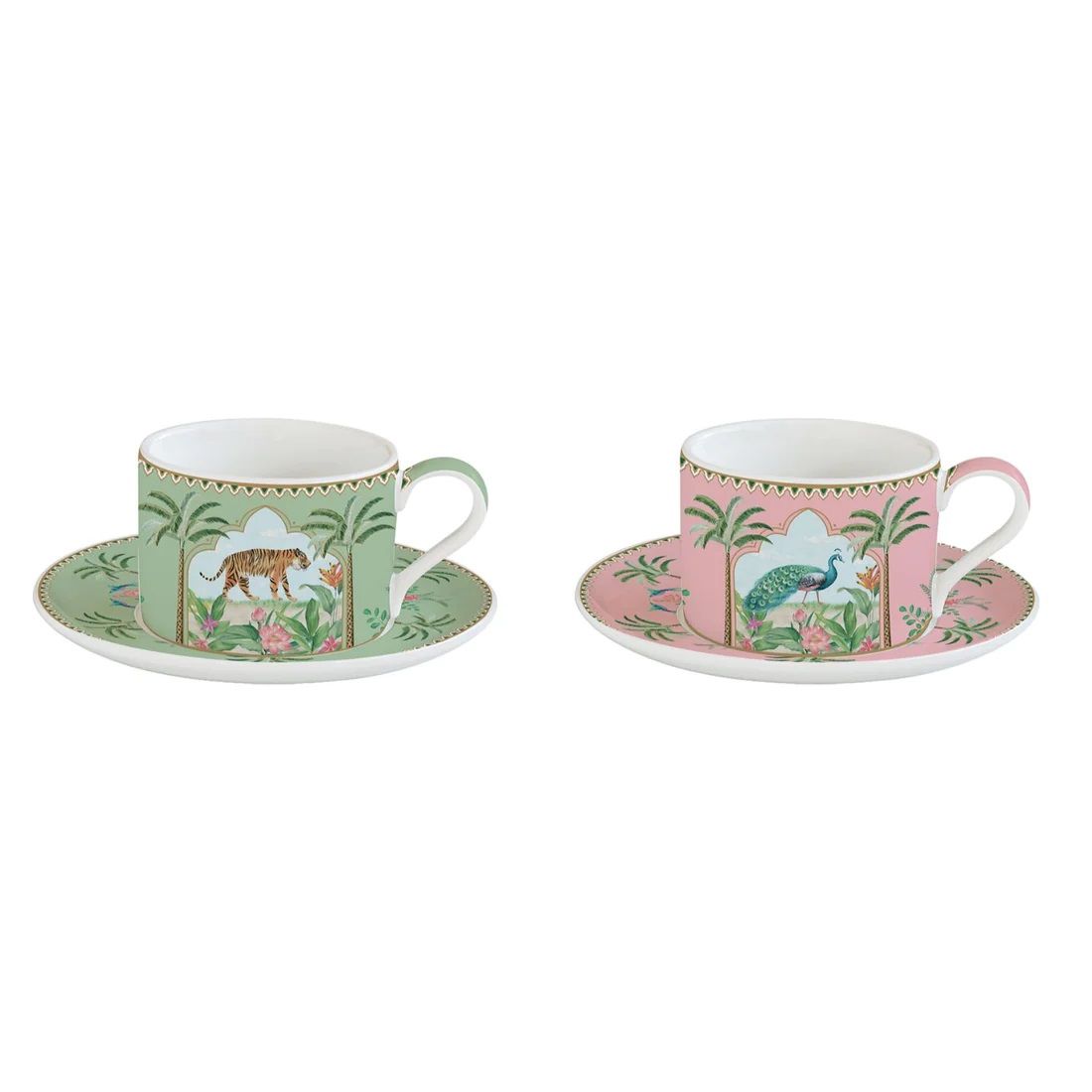 Easy Life Paradise Sauvage 4-Piece Cup Set – Multicolored