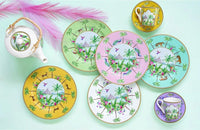 Easy Life Paradise Sauvage 4-Piece Dessert Plate Set – Multicolored