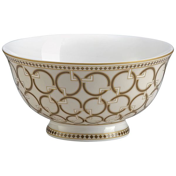 طقم زبديات 2 قطعة 11 سم من Easy Life Deco – ذهبي وأبيض