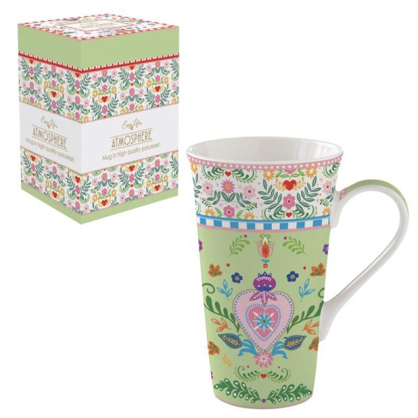 Easy Life Spring Folk Mug 600ml with Box - Multicolor