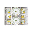 طقم فناجين قهوة 12 قطعة 100 مل Easy Life Fleurs et Citrons