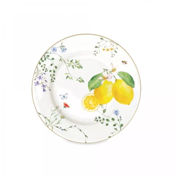 Easy Life Fleurs et Citrons 19cm Side Plate - Multi Colors