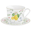 Easy Life Fleurs et Citrons Tea Cup & Saucer 370ml – Multi Colors