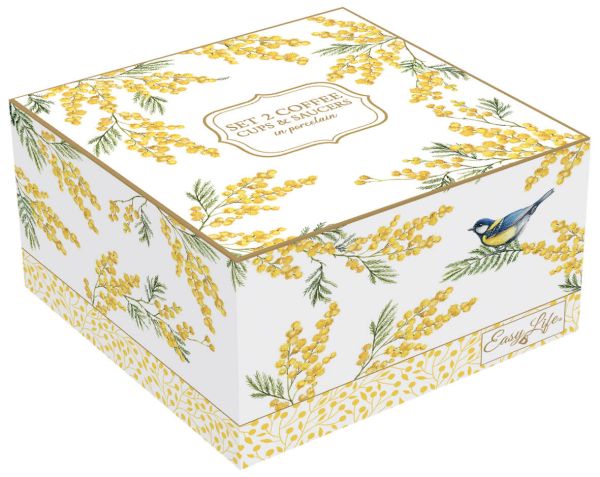 طقم فناجين قهوة 4 قطع 110 مل من Easy Life Mimosa – أنيق طقم فناجين قهوة 4 قطع 110 مل من Easy Life Mimosa – أنيق