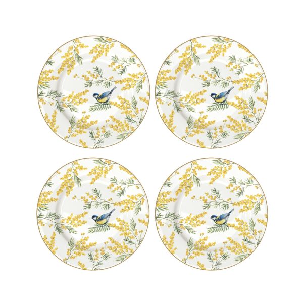 Easy Life Mimosa 4 Dessert Plates 19cm - Multi Colors Easy Life Mimosa 4 Dessert Plates 19cm - Multi Colors