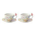 طقم فناجين قهوة 4 قطع 120 مل من Easy Life Dancing Butterflies