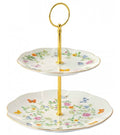 Easy Life Dancing Butterflies 2-Tier Cake Stand - Multicolor