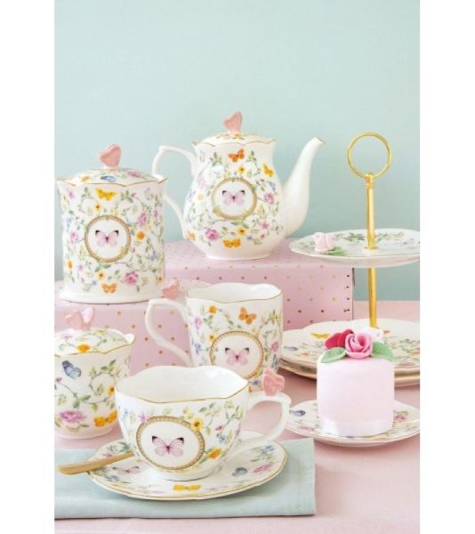 ستاند كيك طبقتين من Easy Life Dancing Butterflies - ألوان متعددة