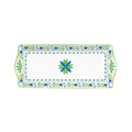 Easy Life Flowers Garden 35×15cm Serving Plate with Box - Blue & Green