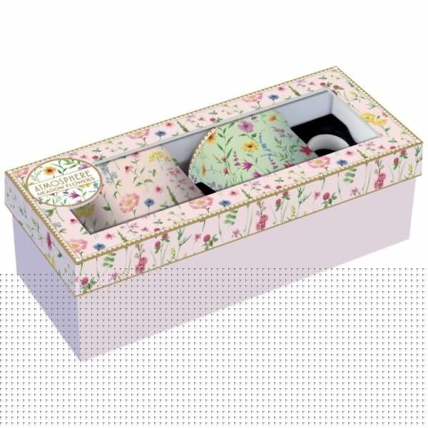 Easy Life Meadow Flowers 2pcs Mug Set 300ml – Multi Colors