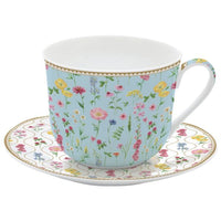Easy Life Meadow Flowers 2pcs Tea Cup Set 400ml