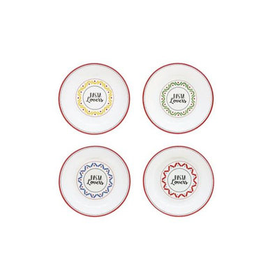 Easy Life Pasta Lovers 4pcs Pasta Plates 20cm – Multi Colors