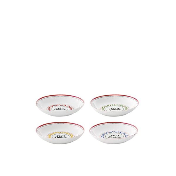 Easy Life Pasta Lovers 4pcs Pasta Plates 20cm – Multi Colors Easy Life Pasta Lovers 4pcs Pasta Plates 20cm – Multi Colors