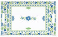 صينية 47×31 سم من Easy Life Flowers Garden - أزرق وأخضر