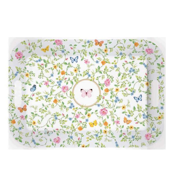 Easy Life Dancing Butterflies Tray with Handles 47×33cm - Multicolor Easy Life Dancing Butterflies Tray with Handles 47×33cm - Multicolor