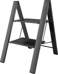 Colombo Leonardo 2-Step Ladder - Black | Safe & Durable