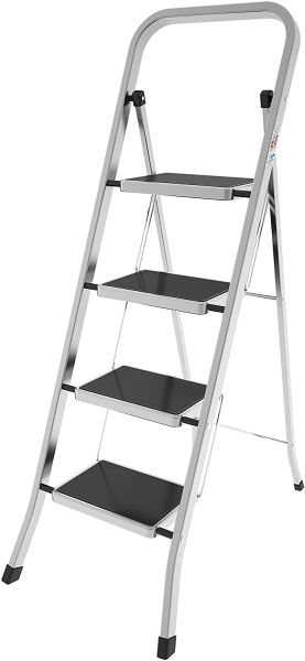 Colombo Factotum 4-Step Ladder - Silver | Safe & Durable