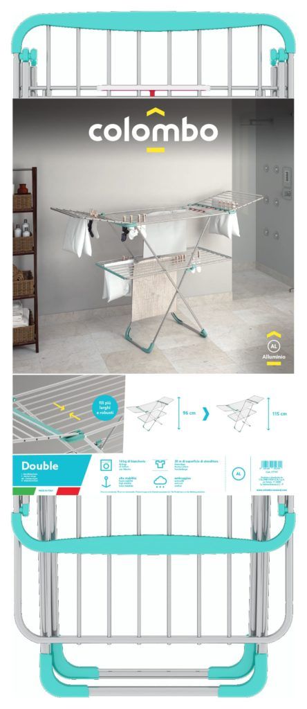 Colombo 2-Tier 30m Clothes Dryer - Silver | Quick Drying