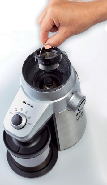 Ariete Grinder Pro Coffee Mill – Silver, Perfect Grind Ariete Grinder Pro Coffee Mill – Silver, Perfect Grind