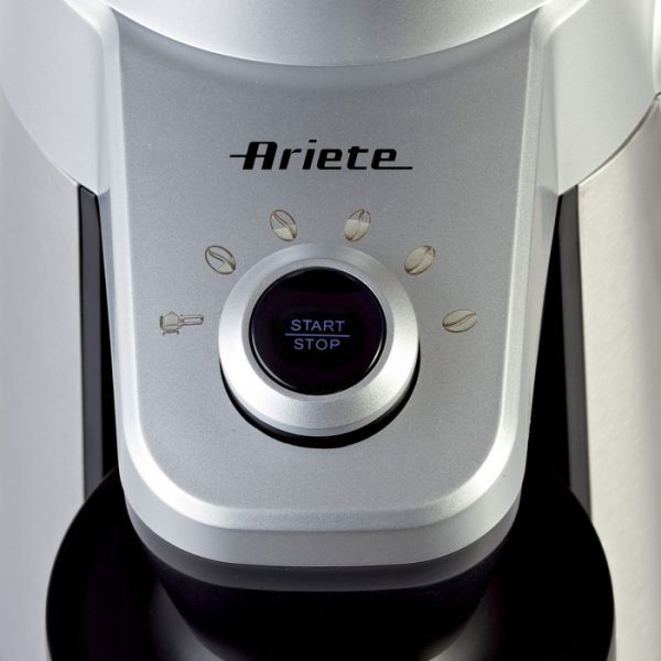 Ariete Grinder Pro Coffee Mill – Silver, Perfect Grind Ariete Grinder Pro Coffee Mill – Silver, Perfect Grind