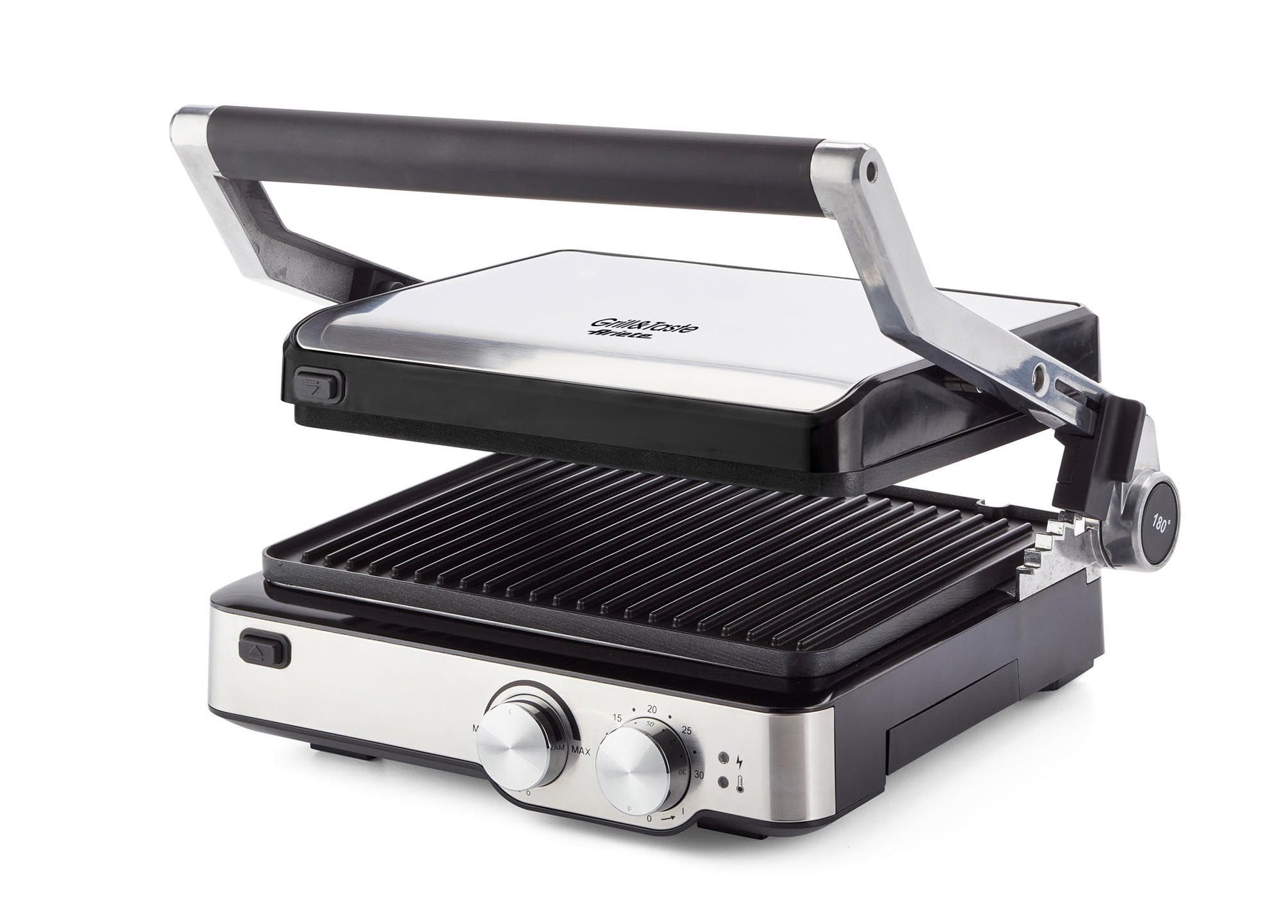 Ariete Grill&Taste Electric Grill – Steel & Black – Perfect Cooking Ariete Grill&Taste Electric Grill – Steel & Black – Perfect Cooking