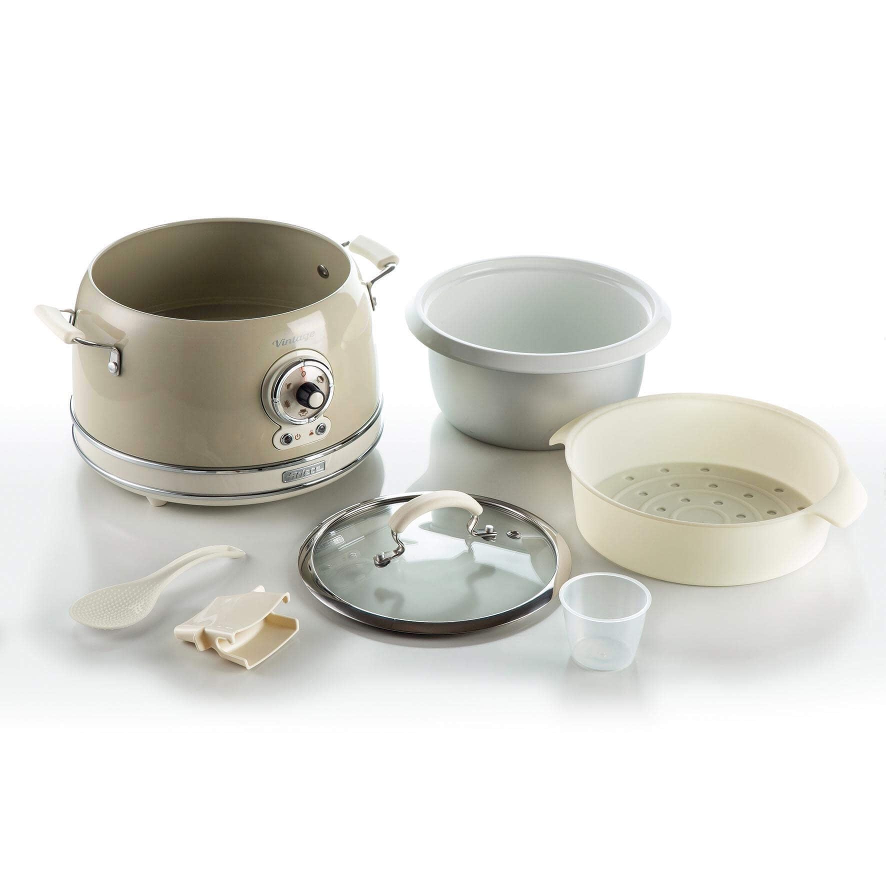 طباخ أرز/بطيء Ariete Vintage – بيج متعدد الوظائف