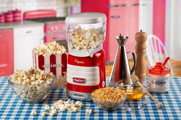 Ariete Party Time Popcorn Maker – Red, Retro & Quick Ariete Party Time Popcorn Maker – Red, Retro & Quick
