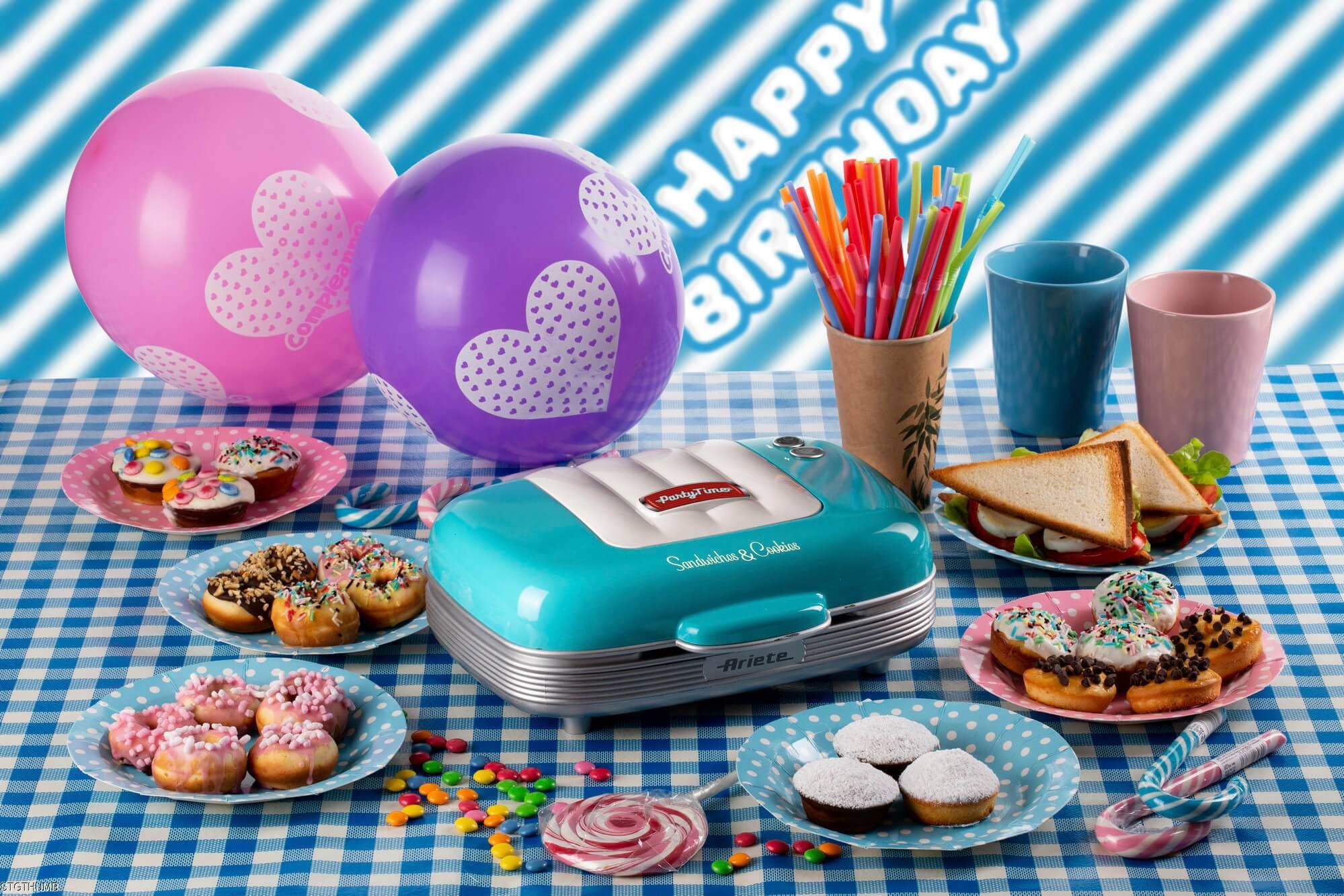 Ariete Party Time Sandwich/Muffin/Donut Maker – Quick & Easy