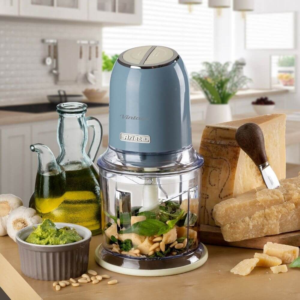 Ariete Vintage Electric Slicer – Blue, Precise & Fast