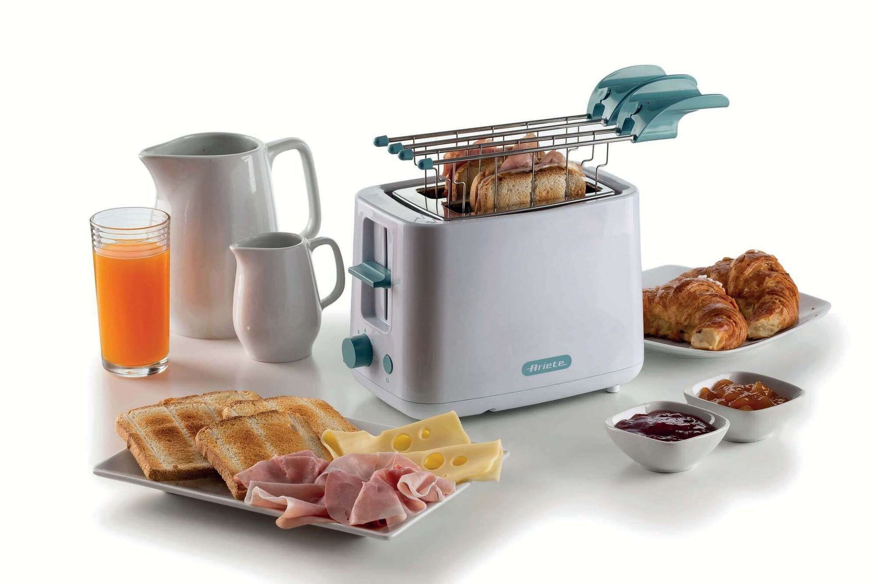 Ariete Breakfast 2-Slice Toaster – White – Quick & Even Ariete Breakfast 2-Slice Toaster – White – Quick & Even