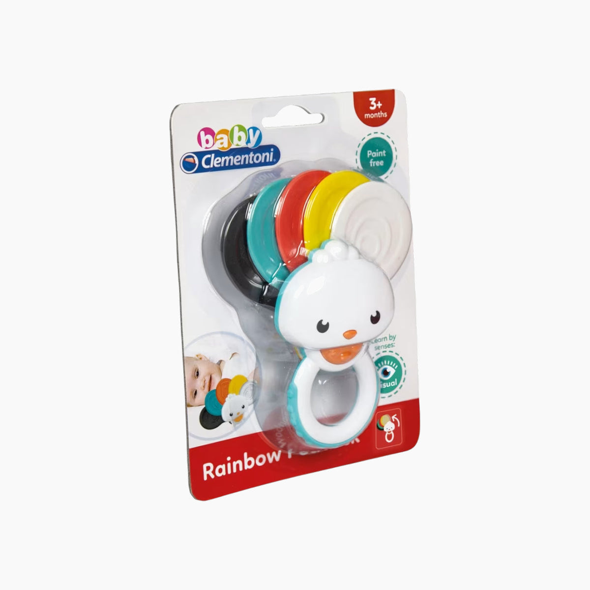 Clementoni Rainbow Peacock Rattle