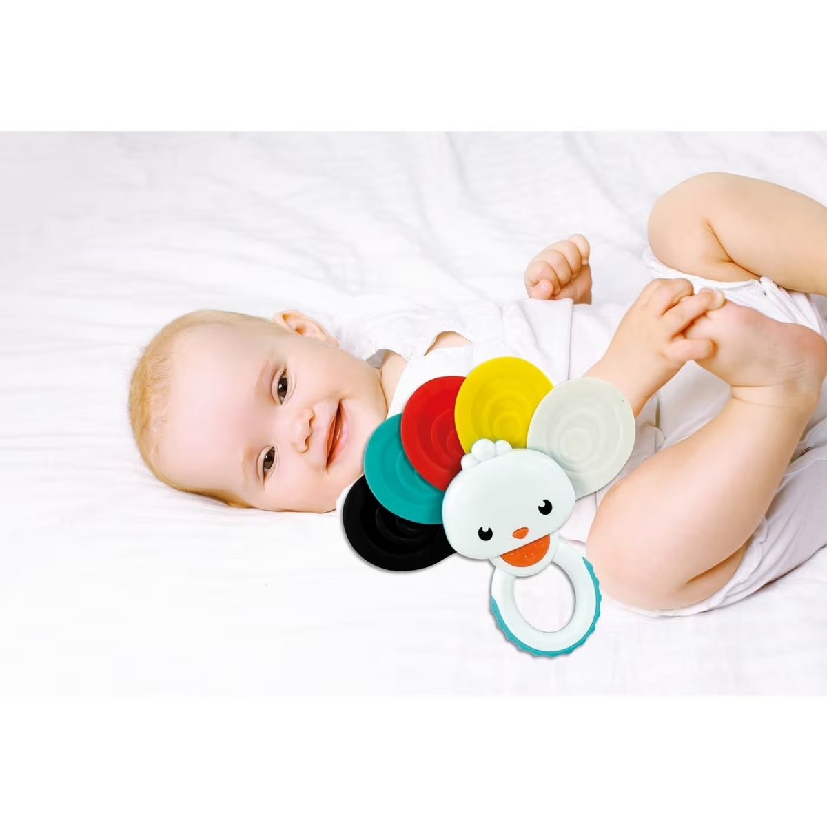 Clementoni Rainbow Peacock Rattle