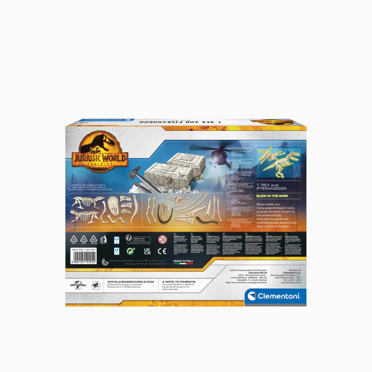 Clementoni Jurassic World 3 Dino Set T-Rex