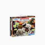 Clementoni Archeo T-Rex & Triceratops Fluo