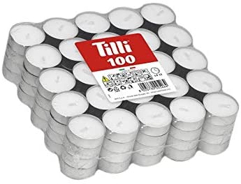 طقم شموع صغيرة 100 قطعة من برايسز - إضاءة ناعمة طقم شموع صغيرة 100 قطعة من برايسز - إضاءة ناعمة