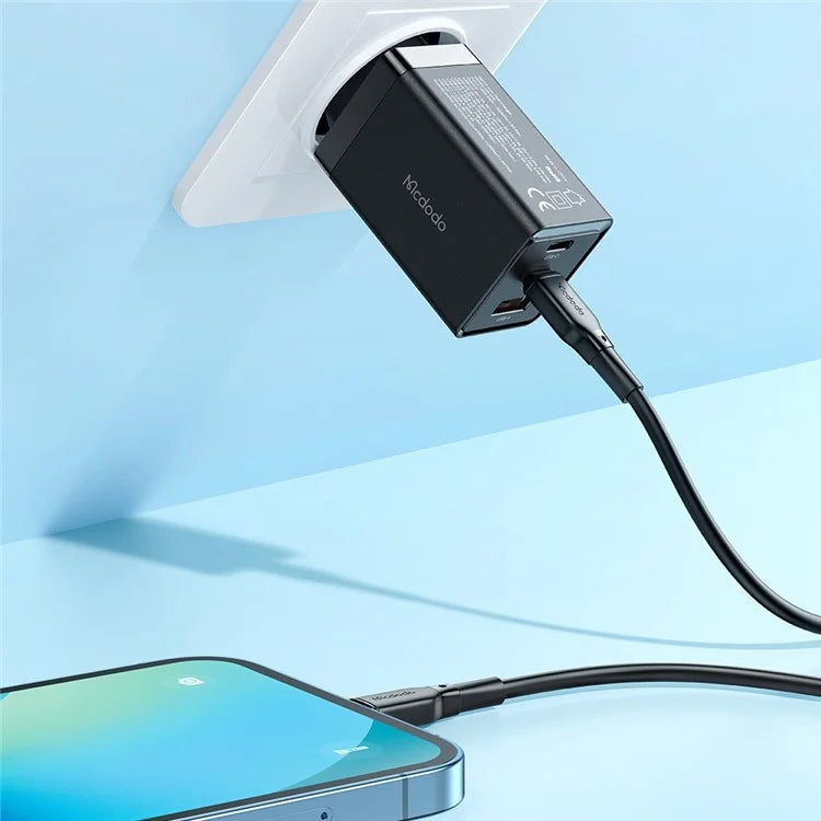 Mcdodo GaN 5 Mini 65W Fast Charger & C to C Cable - Black Mcdodo GaN 5 Mini 65W Fast Charger & C to C Cable - Black
